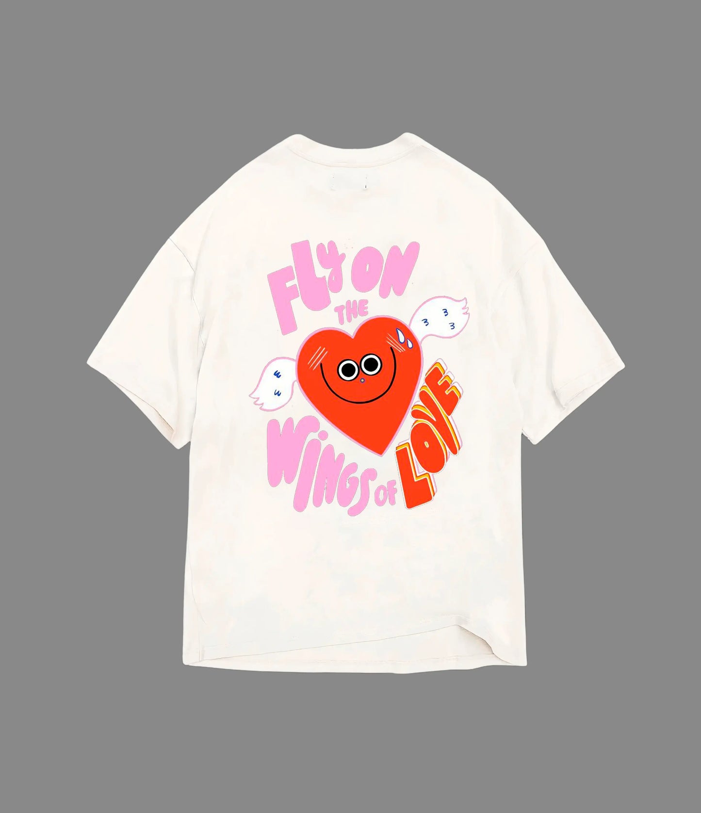 FLY ON THE WINGS OF LOVE OVERSIZED T-SHIRT