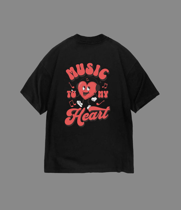 MUSIC TO MY HEART OVERSIZED T-SHIRT